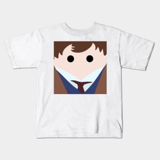 Minimalistic Tenth Doctor Kids T-Shirt